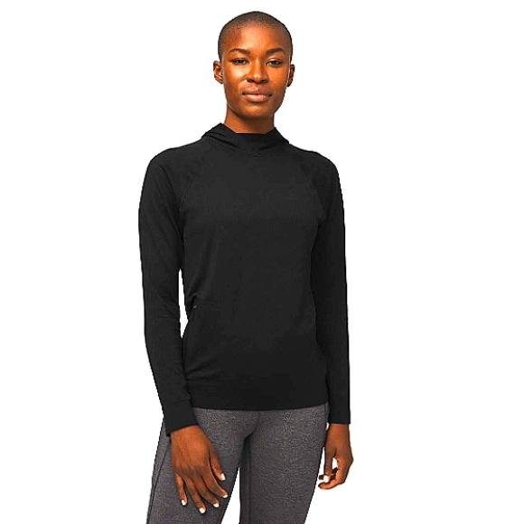 NWOT Lululemon Rest Less Hoodie *Relaxed Fit Black / Black Jacquard. Size XXS/2. - Picture 1 of 5